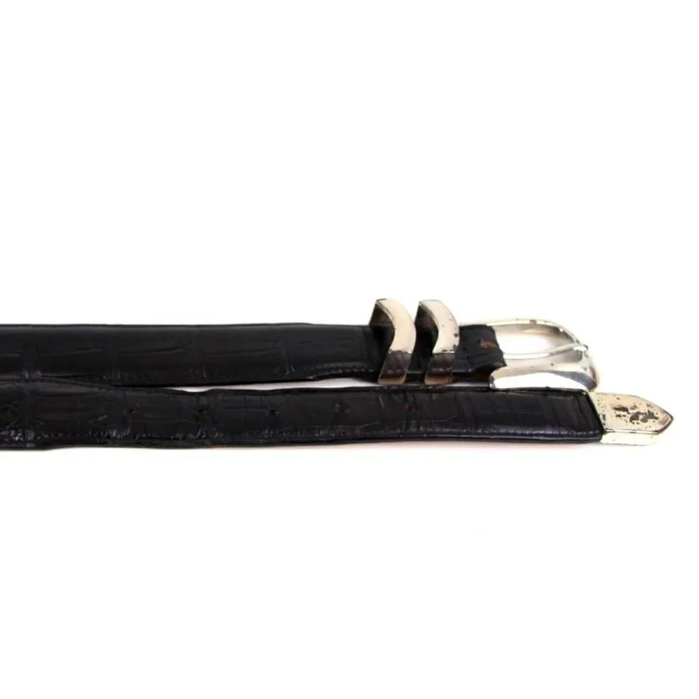 Onyx CROCO BLACK GENUINE LEATHER 1 1/8